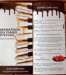 Le Marathon Piano à Evian 2017